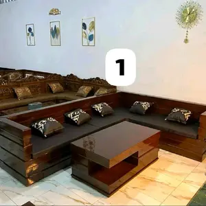 Kursi Sudut Box Coklat Kayu Jati dengan Desain Elegan dan Nyaman untuk Ruang Tamu Anda