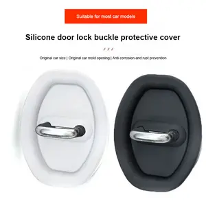 Cover Penutup Kunci Pintu Mobil Universal Car Door Lock Protective Buckle Cover / Cover Pelindung Kunci Pintu Mobil Bahan Karet