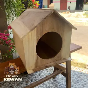 Kandang Kucing Anjing Model Bulat Ukuran 40cm x 40cm x 50cm