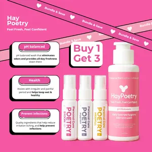 Hay Poetry Promo Bundling Botol Feminim Care Perawatan Keputihan Kewanitaan Hygiene dengan pH Balance dan Aroma Bubbelgum Vanilla & Hazelnut