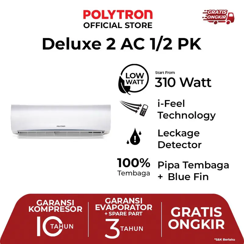 Polytron AC Deluxe 2 1/2 PK PAC 05VH 0