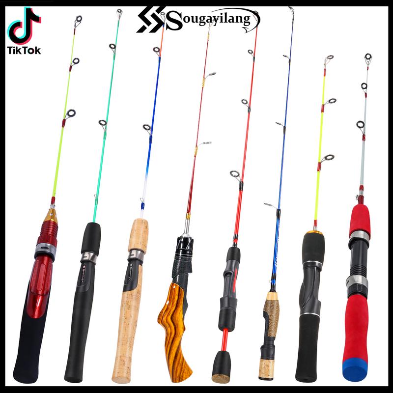 Cần Câu Cá Sougayilang 2 Phần Mini Nhiều Màu Cầm Tay Siêu Nhẹ Thích Hợp Để Câu Cá Mùa Đông