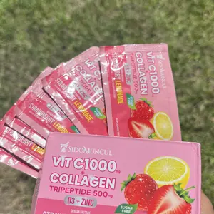 C+Collagen - Minuman Collagen Tripeptide 500mg + Vit C 1000mg untuk Kesehatan Kulit dan Imunitas