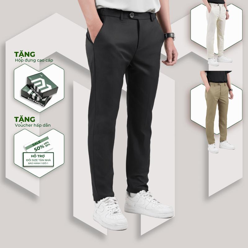 Quần tây Nam Mixmen FODER M-020 co giản 2 chiều xuất xịn nam tính thanh lịch cao cấp Big Size