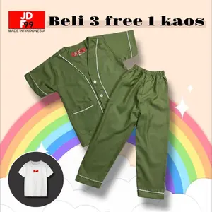PROMO!!!(Beli 3 free 1 kaos) LANGSUNG KIRIM piyama anak/baju tidur anak cowok dan cewek unisex cocok dipakai buat harian lembut dan nyaman ketika dipakai