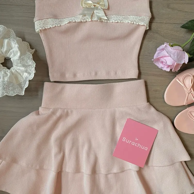 (XẢ KHO) - LISA SET - SET ÁO QUÂY CHÂN VÁY Couquette (không kèm áo khoác ngoài) | BigBuy360 - bigbuy360.vn