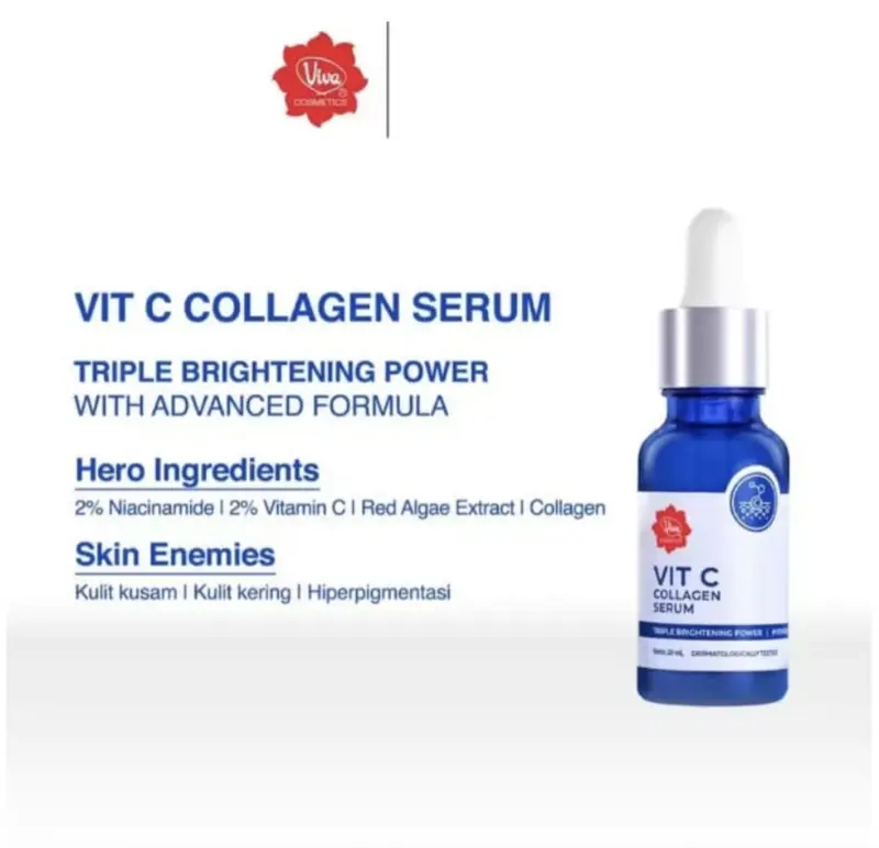 VIVA GOLD WHITENING SERUM & VIT C COLLAGEN SERUM 20ML 2