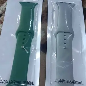 ( HANYA TALI )Soft Silicone Strap for Apple Watch Ultra 3/2/1 Sport Tali Jam Tangan Band For iWatch HW22 W26 IWO T500 T500 + T500+pro