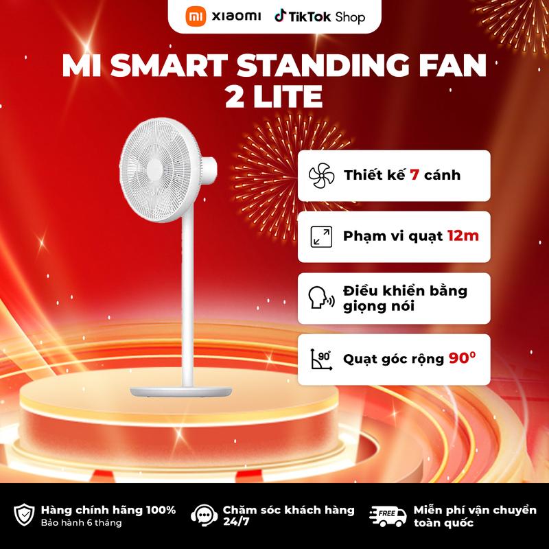 Quạt Thông Minh Xiaomi Mi Smart Standing Fan 2 Lite EU - Điều Khiển Thông Minh Bằng Giọng Nói - Bảo Hành 12 Tháng Chính Hãng