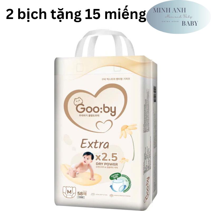 BỈM NGÀY COMBO 2 BỊCH BỈM GOOBY NGÀY EXXTRA HÀN QUỐC