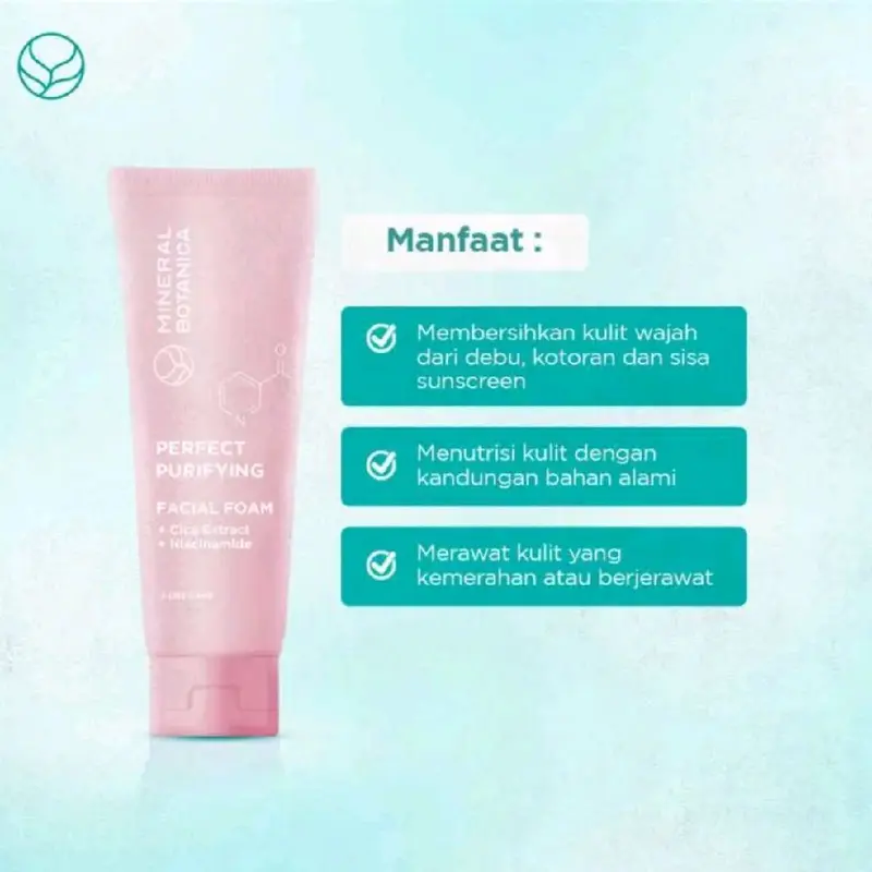 Mineral Botanica Perfect Purifying Cleanser 100gr - Facial wash viral untuk kulit berjerawat dan berminyak 4