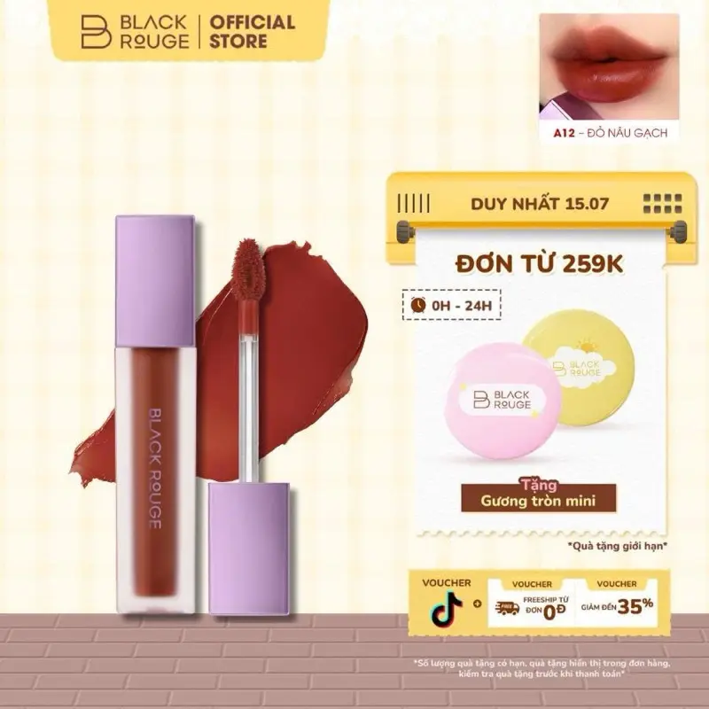 Son kem Black Rouge Airfit Velvet Tint Ver 2 Mood Filter - 4.5g