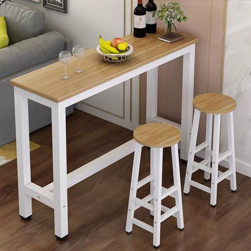 Bar Table Simple Wall Facing Narrow High Leggedbar And Chair Set Balcony Table 2