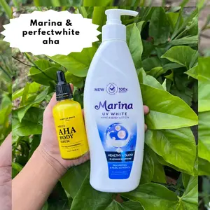 All Varian Marina Biru Healthy& Glow +Perfectwhte Aha Bodyserum