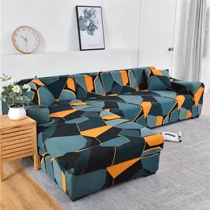 Oran Ometric Sofas Covers Universal L-Shaped Sofa Cover