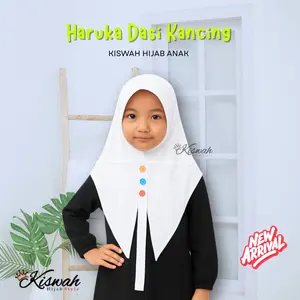 Kiswah - HARUKA Hijab Anak Instan Kancing Kerudung Anak Kekinian  Muslim Modis Kerudung Anak Terbaru