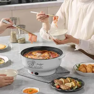 Panci Listrik Multifungsi Free kukusan / Steamer Lapis Keramik Teflon cooking pot