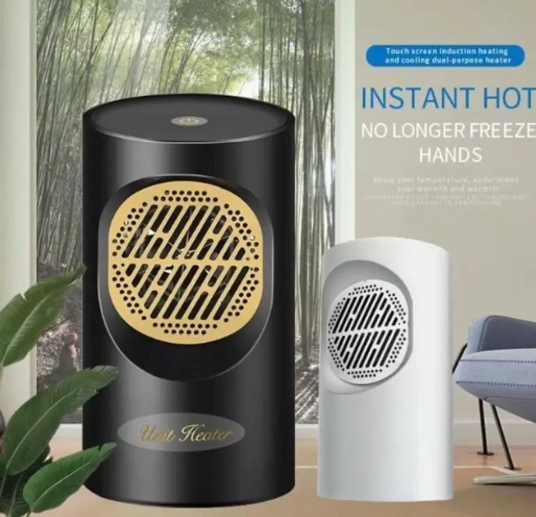 Portable Electric Heater Room Heater Fan Hot Leafless Heater Desktop Office Heater