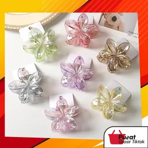 BISA COD F6711 Jepit Rambut Bunga Kamboja / Jedai Rambut Shinning Glossy