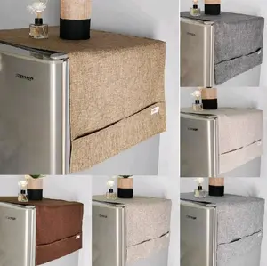 TAPLAK KULKAS DENIM AESTETIC UK 110×47 CM / TUTUP KULKAS POLOS / ALAS KULKAS COVER KULKAS