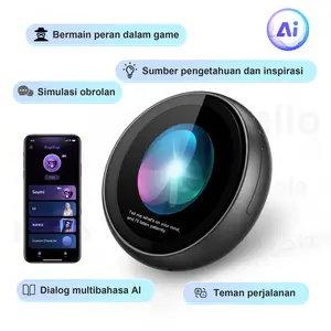 ZNP AI-Badge, Holiday gift, An AI robot designed for conversation, emotional companionship, and ease of use. Customizable character, suitable for both boys and girls. AI dialogue capabilities, suitable for games and learning.