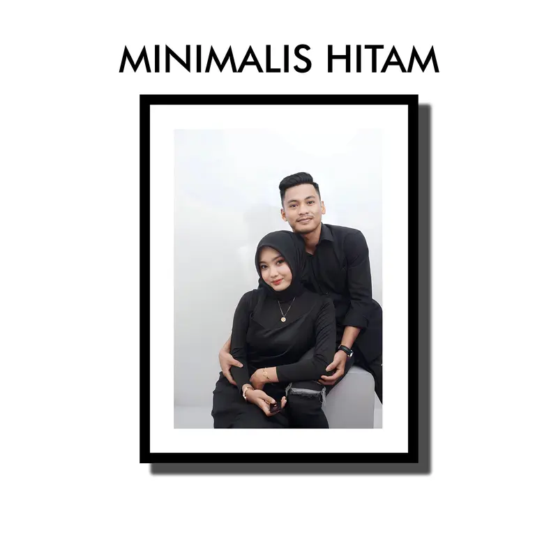 (9 PCS) PAKET KODE 144 CETAK FOTO + BINGKAI MDF Dipasang di Dinding Modern Dekorasi Bukan Musiman dinding 7