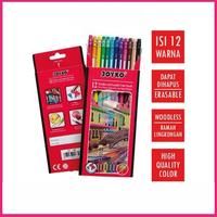 Gambar Joyko Erasable Pensil Warna Panjang 12 Warna Bisa Dihapus Long CP-109 - PENSIL WARNA dari CENTRO TRADING Kota Bandung 1 Tokopedia