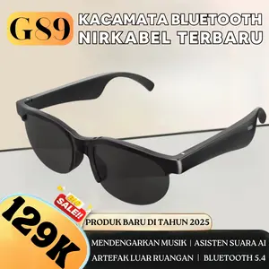 G89 Kacamata Headset Nirkabel, Suara Stereo Level HiFi, Kacamata Hitam Cerdas AI Headphone Hubungkan Kacamata untuk iPhone dan Android