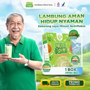 Nutriflakes Sereal Umbi Garut Membantu Meredakan Asam Lambung dan Maag Paket 1 Box