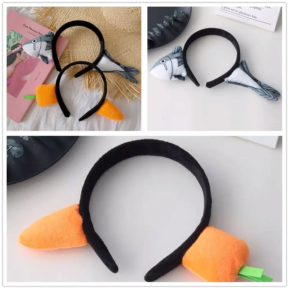Shark Cute Headband Shark Carrot Funny Hair Hoop Accessories Headband