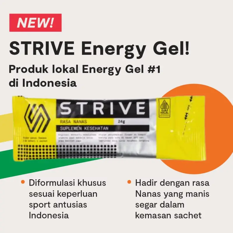 Spesial STRIVE ENERGY GEL Bundle Edition Hemat Supplemen tenaga lari sepeda triathlon 2