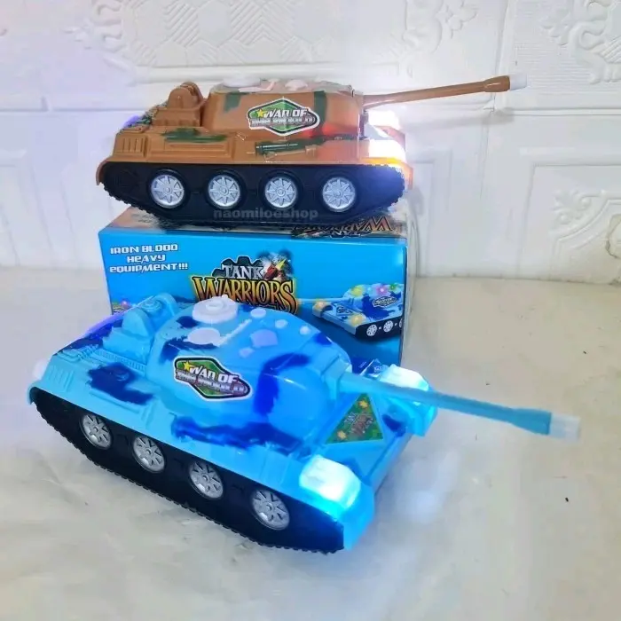 MAINAN ANAK MOBL TANK WARIOR MILITER BATRAI LAMPU DAN MUSIK Baterai