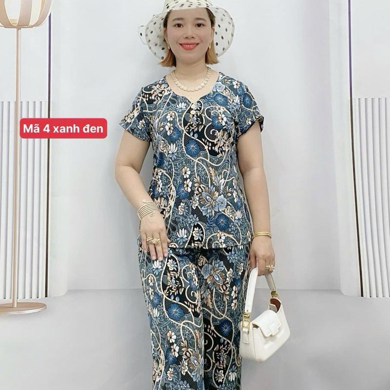 Mã 4  .Đồ bộ tay ngắn quần lỡ chất vải thun mềm mịn mát thấm hút mồ hôi sai 45kg đến 100kg 1