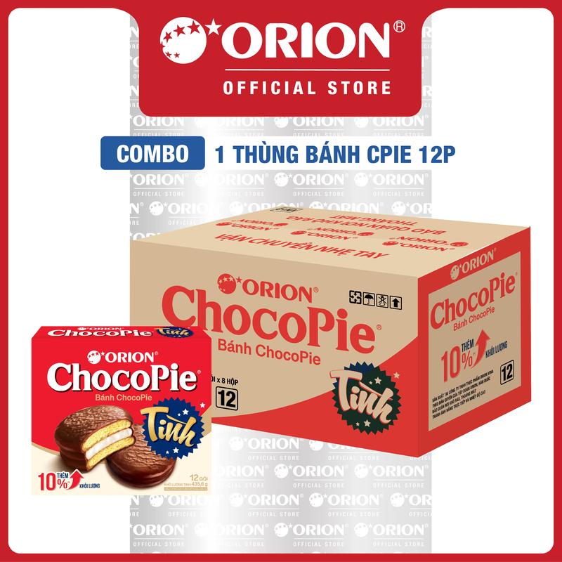 Thùng Bánh Chocopie Tình 12P (8 Hộp/Thùng)
