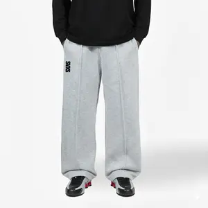 SVXS - Baggy Sweatpants Pecah Pola Abu Misty