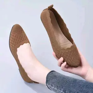 Sepatu Rajut Balet Import Wanita Model Pansus Flat Shoes