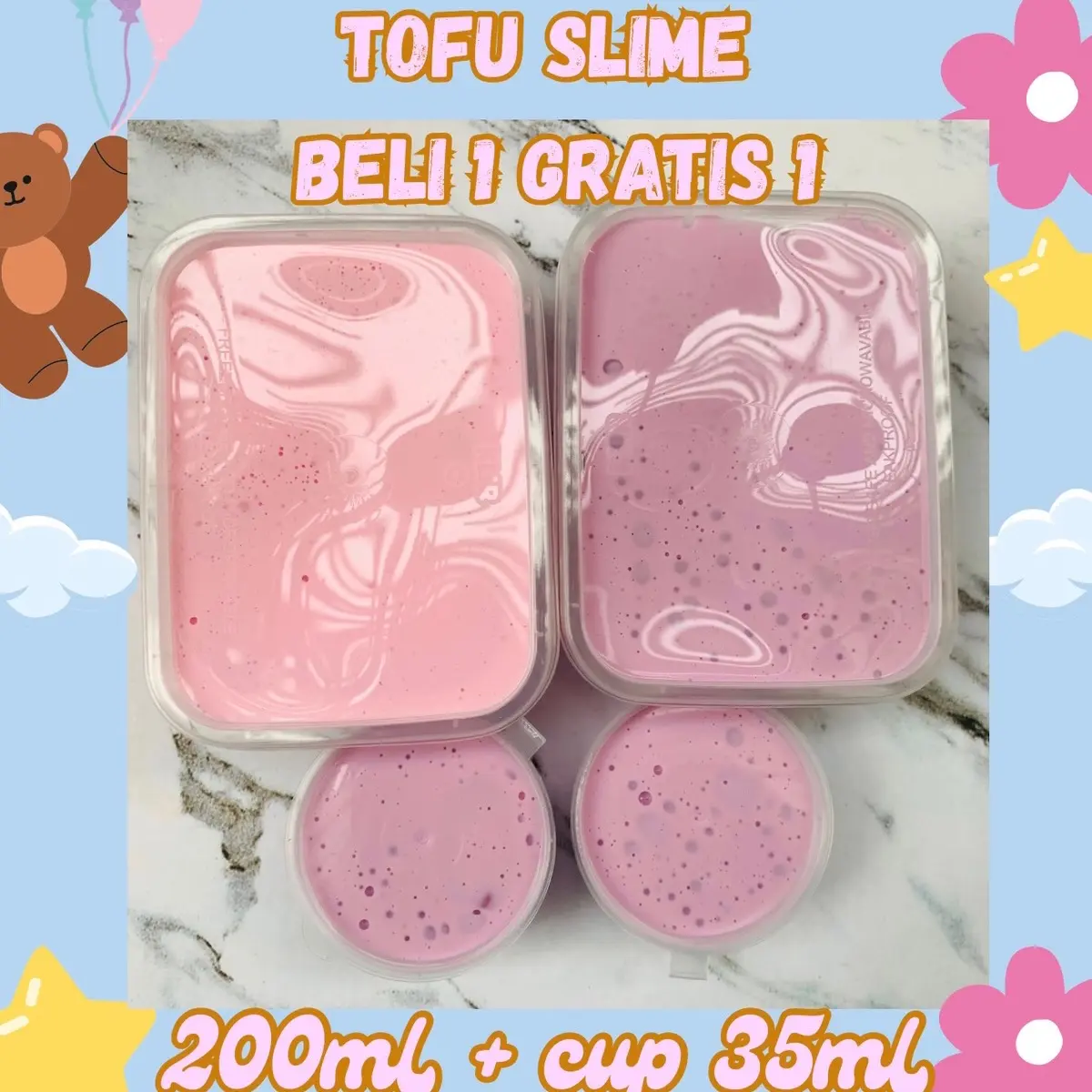 TOFU SLIME BELI 1 gratis 1 by kiyowoo_DIY