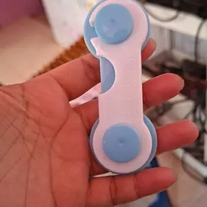 LAKOE Baby Safety Lock Kunci Pengaman Pintu Laci/Kunci Lemari Pakaian Kulkas Baby Safety Lock Bayi Blue White