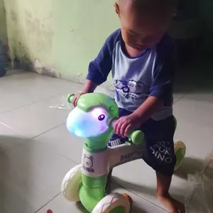 NewayX Sepeda Anak Ride On Mainan Keseimbangan Dorong Balance Bike Lampu Musik Roda Empat Toys