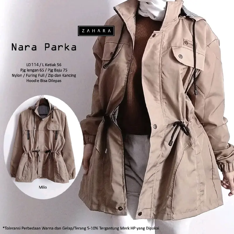 Nara Parka Jacket Wanita Bestseller by Zahara 4