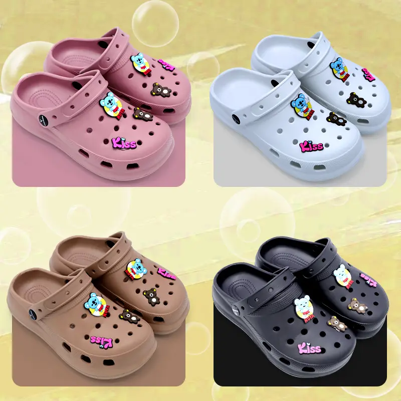 TEFANSY Kodok Sandal Wanita Lentur Wedges Baim Import Anti Slip Bahan Sepatu Sol Tebal Platform Sandal Baim 1