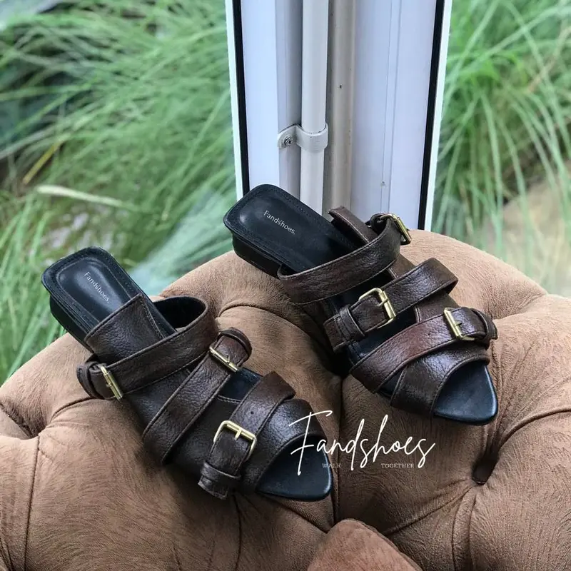 Fandshoes - Athena sandal wanita 3 cm elegant Kasual 3