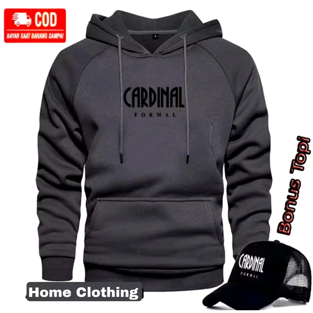 Promo Bonus Topi ! Jaket Sweater Hoodie - Hoodie Distro Terbaru Bonus Topi Logo Black 100% Cotton ( Bahan Tebal ) - Quality Premium Terbaru Casual Lembut Nyaman Pria Wanita