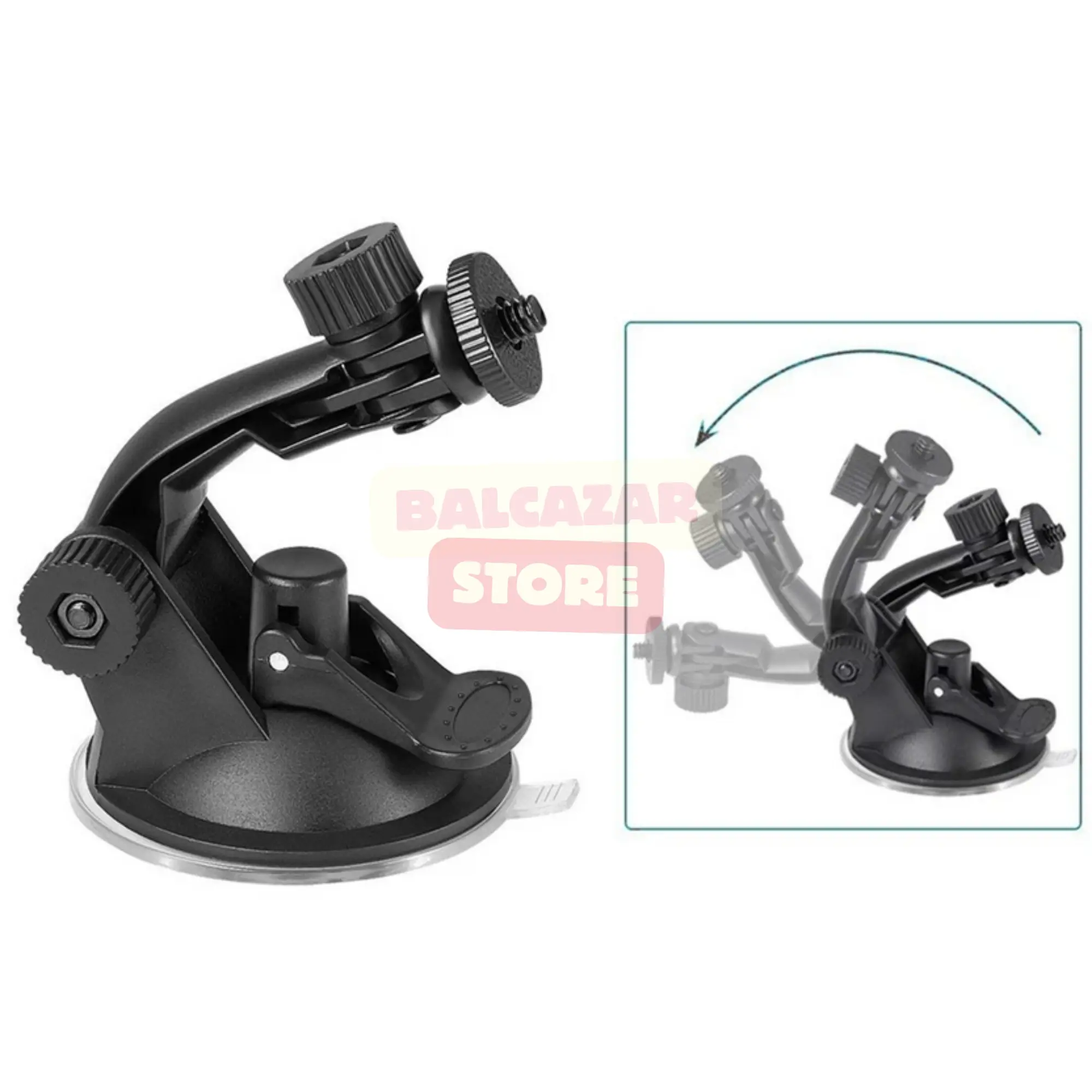 Suction Cup Car Mount Mounting Tempel Holder Kaca Mobil untuk Action Cam Kamera
