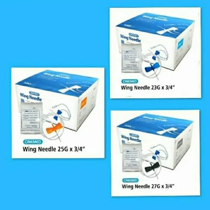 WING NEEDLE ONEMED 23G 25G 27G Box isi 100pcs - Shop | Tokopedia