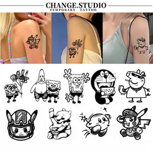 รอยสักชั่วคราว ลายการ์ตูนน่ารัก ติดทนนาน 15 วัน กันน้ำ ไม่กลัวแรงเสียดทาน สติ๊กเกอร์รอยสัก