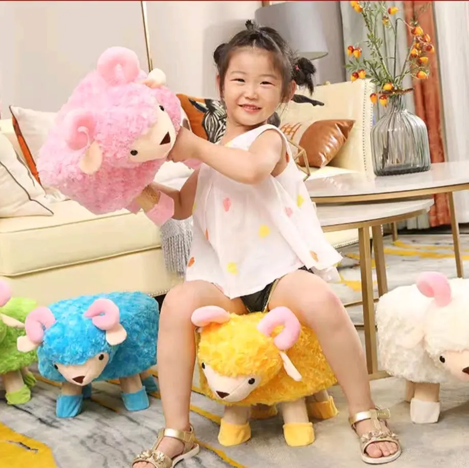 Kid animal chair children's stool many designs velvet chair