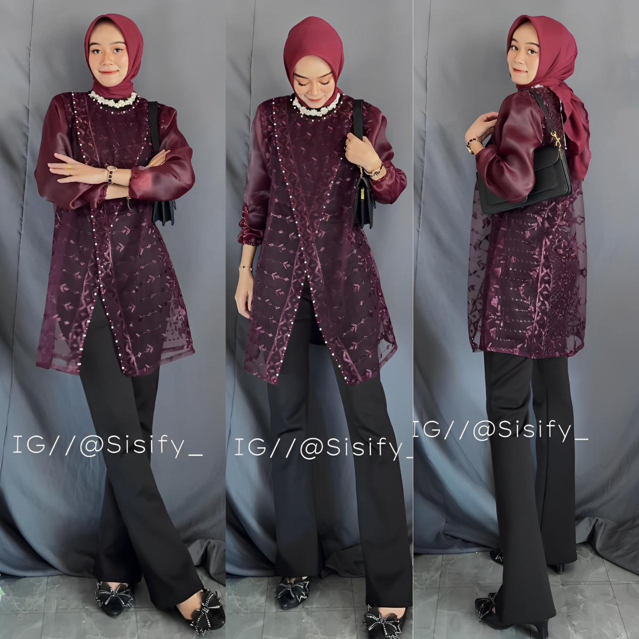Zize Outer Brokat Silang / Tunik Brukat Sapto / Pakaian Wanita untuk Kondangan, Hari Raya, Wisuda, Lamaran, Bridesmaids baju idul fitri Zize Outer Brokat Silang / Tunik Brukat Sapto / Pakaian Wanita untuk Kondangan, Hari Raya, Wisuda, Lamaran, Bridesmaids baju idul fitri