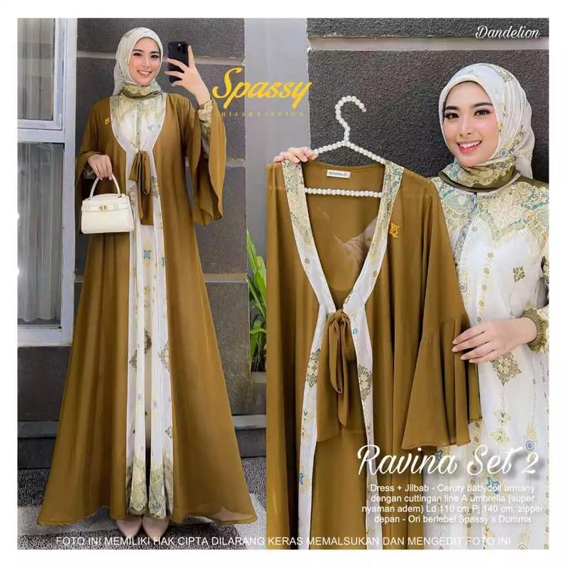 Ravina set  / Ravina set 2/ Ravina set 4 / Ravina 11 / Ravina set 12 / Ravina set 13 / Ravina set 15 / Ravina set 16 / gamis set hijab 1
