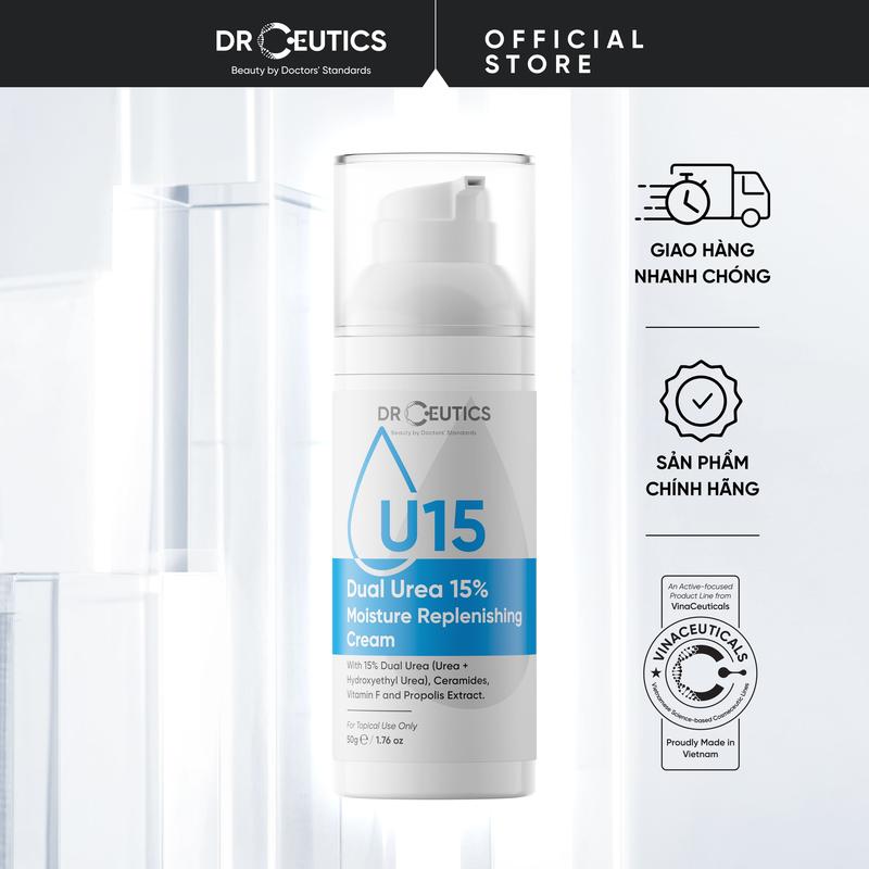 DRCEUTICS - Kem Dưỡng Ẩm Và Hỗ Trợ Phục Hồi Da Dual Urea 15% Moisture Replenishing Cream (35g)